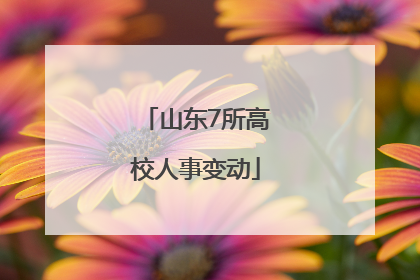 山东7所高校人事变动